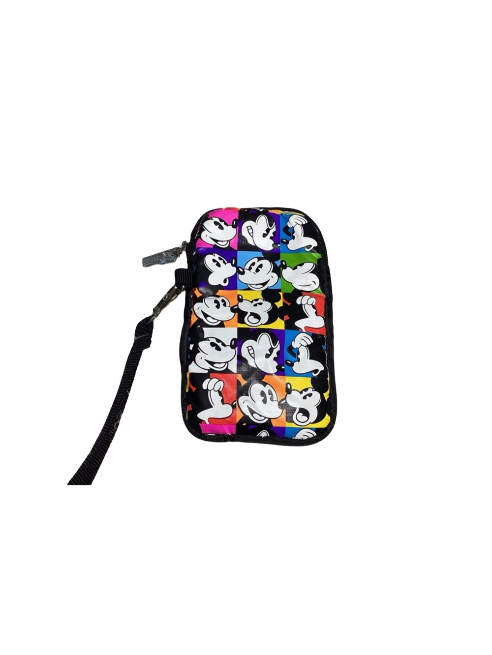 Disney Parks Mickey Mouse Wristlet Wallet Polyester Wipes Clean